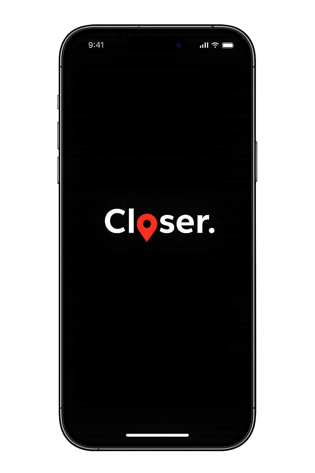 Closer app map screenshot